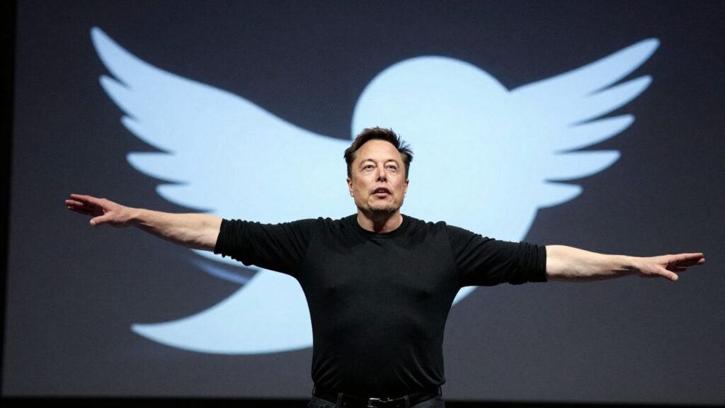 [Elon Musk] takes over Twitter in a  billion deal.