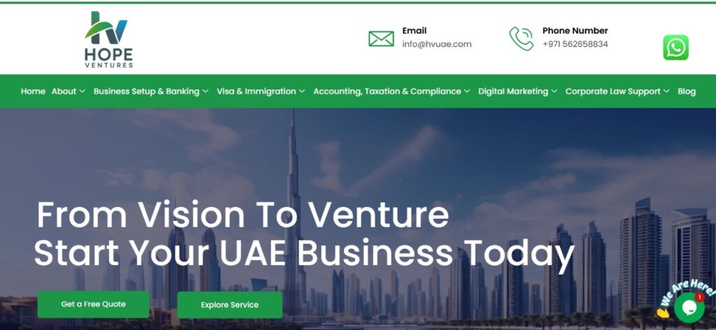 Hope Ventures FZ-LLC Website | JustPicked