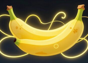 AI and banana fusion artwork