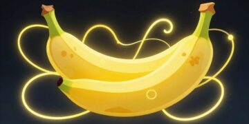 AI and banana fusion artwork