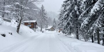 Auli covered in heavy snow travel disrupted | JustPicked Auli covered in heavy snow, travel disrupted.