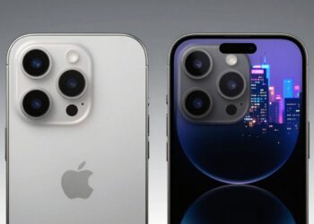 Futuristic iPhone 18 Pro with redesigned camera cluster