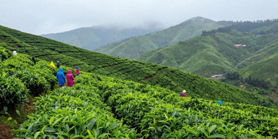 Ootys green hills after summer showers with tourists | JustPicked Ooty's green hills after summer showers, with tourists.