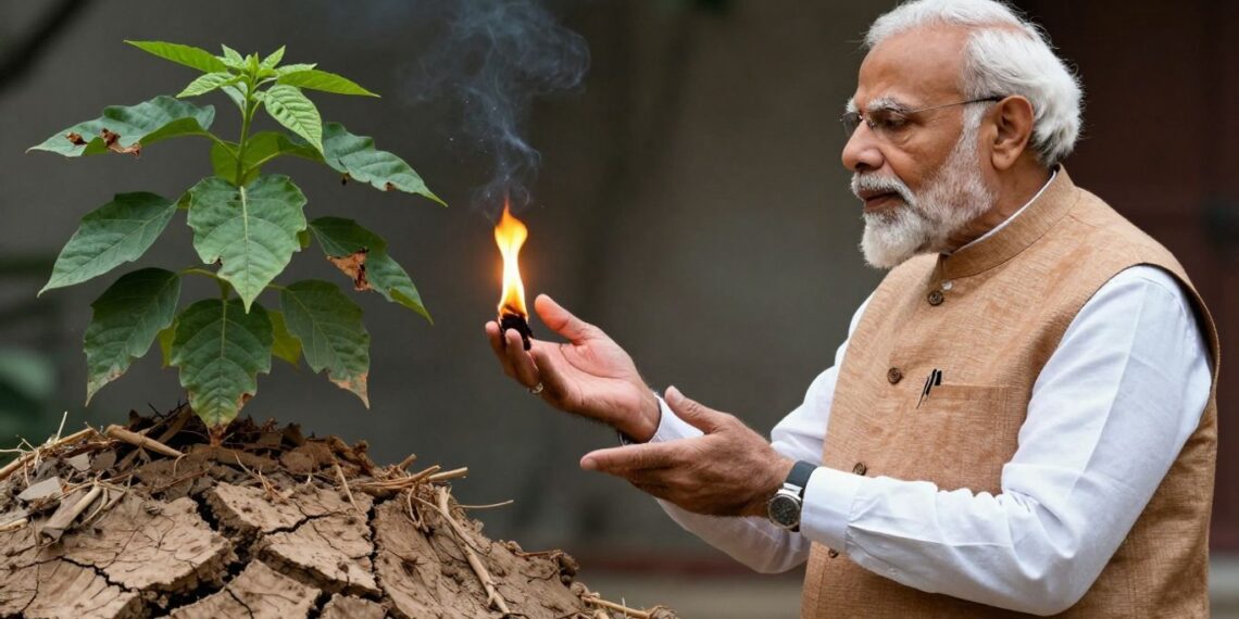 PM Modi warns of global crises, urges fuel conservation.