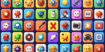 Poki Games Colorful characters and icons from various online games.